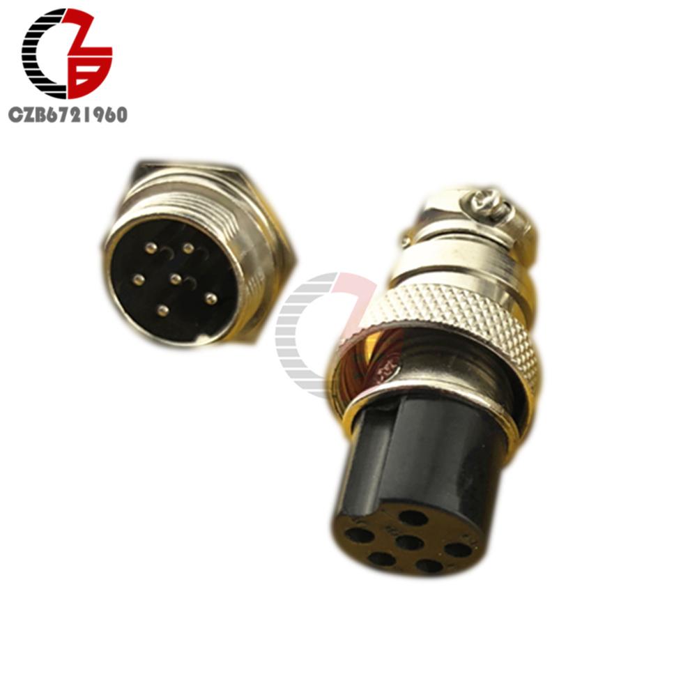 1Pair GX12 GX16 GX20 2/3/4/5/6/7/8/9/10/12/14/15Pin 16mm Male Female Aviation Connector Screw Plug Panel Mount Circular Socket