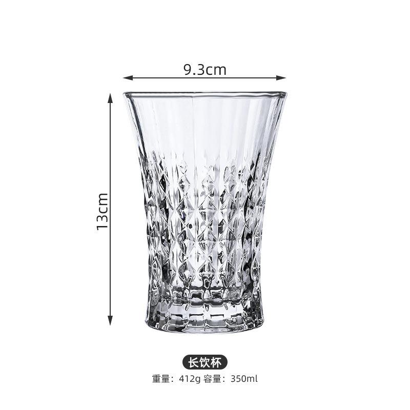 Internet Celebrity Instagram Style French Glass Vintage Grape Wine Glass High Footed Glass Home Champagne Glass Whiskey Glass