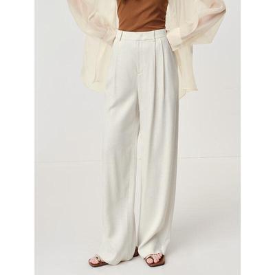 Annacau Baseline Women's Pleated Straight-Leg Trousers
