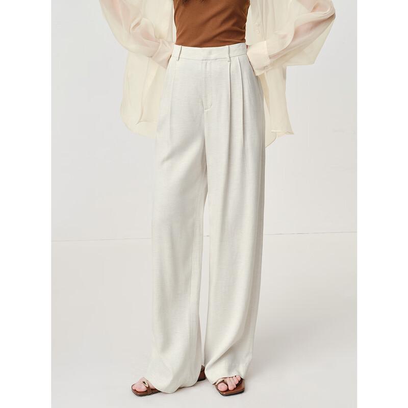 Annacau Baseline Women s Pleated Straight-Leg Trousers S