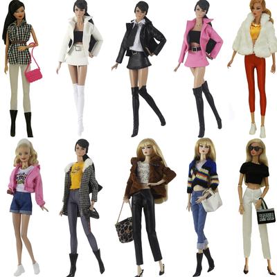 NK 29-32CM Puppen Prinzessinnenkleid Freizeitrock Mode Wintermantel Für 11,5 Zoll Puppenkleidung Für 1/6 Puppen Zubehör Geschenk Spielzeug JJ