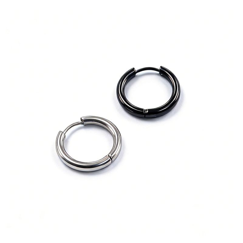 European Hip Hop Hiphop Male Titanium Steel Inscribed Ear Ring