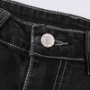 Women's New  Fashion Hole High Waist Retro Elastic Slim Micro Flared Pants