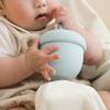 Baby Farm Infant Anti-Spill Acorn Silicone Straw Cup 200ml, Blue, 1 Piece