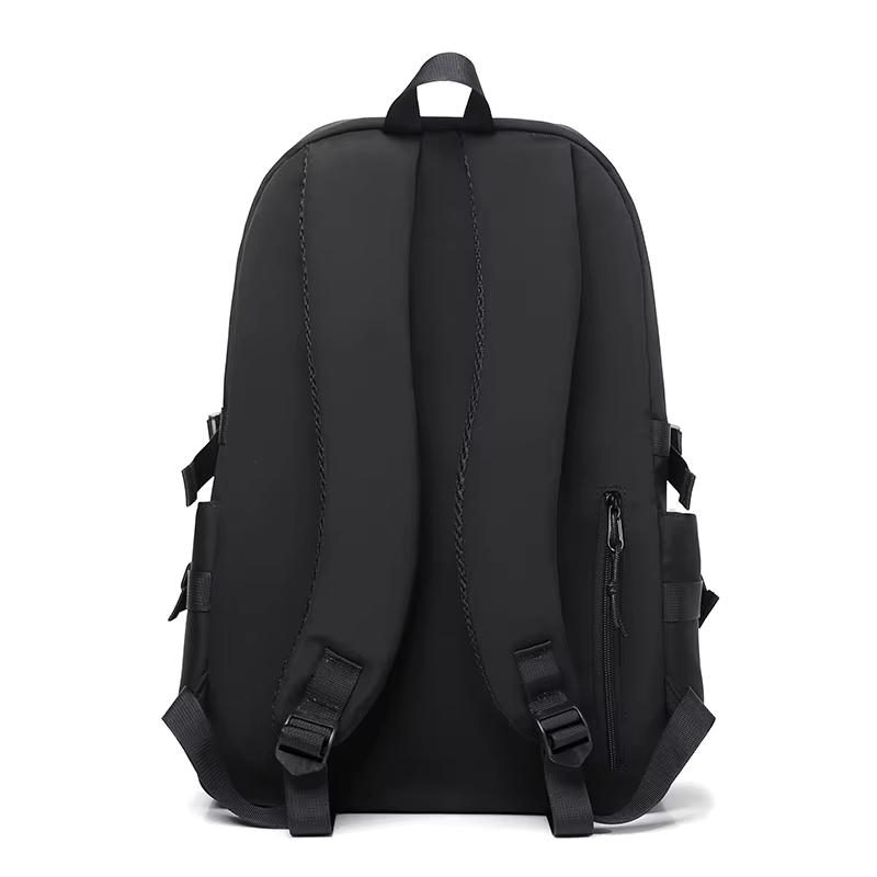 Unisex Solid Color Backpack, Large Capacity 15 Inch Laptop Rucksack Casual for School Work Commute Travel Daily Outing
