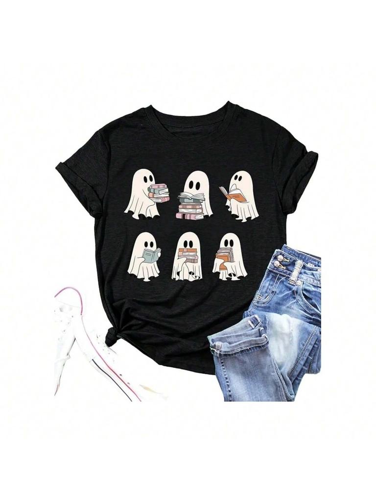 Halloween Witches Shirt Wo'unisex Midnight Margaritas T-Shirt 2024 Novelty Graphic Witchy Party Tees Shirt 01232