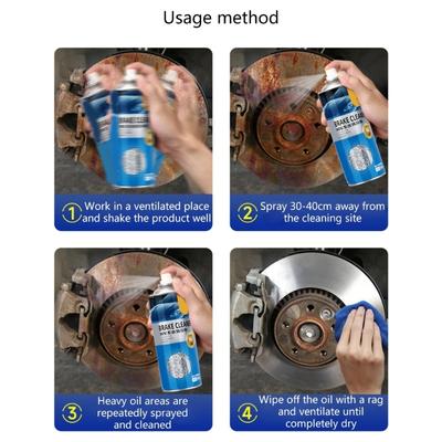 Bremsenreiniger 450ML Bremskupplung Reiniger Korrosionsfrei Schutz Aerosol Schmiert Bremse für Auto SUV