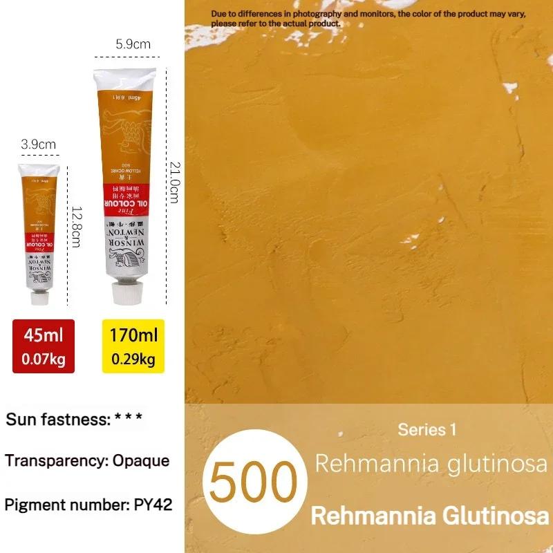 170ml Large Tubes Oil Paint Non-Toxic Excellent Tinting Strength Winsor & Newton Oil Painting Pigments for DIY Art Supplies