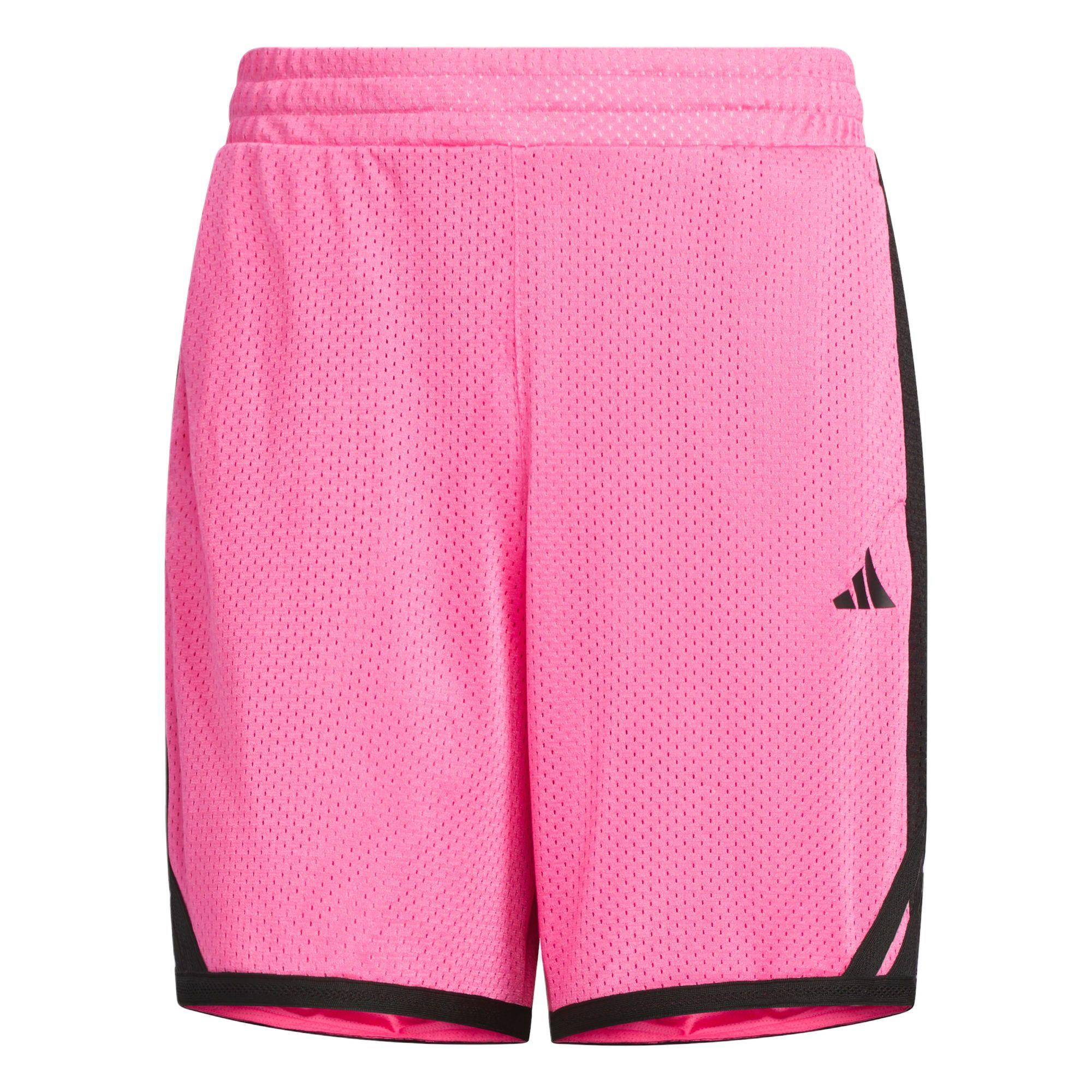 

Adidas Баскетбольные шорты Ss25 с логотипом бренда, универсальные, простые, на шнуровке, спортивные шорты, мужские шорты, полуфлуоресцентно-розовые, JN0746 M