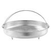 22.5/25.5Cm Stainless Steel Food Steamer Basket Pressure Cooker Steamer Basket With Handle Steaming Grid Drainer Cooking Utensil