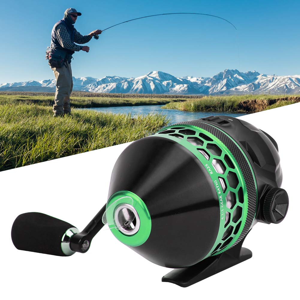 Fishing Spincast Delicate Saltwater Freshwater for Surf Ice Boat and Hole Fishing Reel, Reel, Design, Non-Slip Handle, Rustproof, Lightweight, & Reel,
