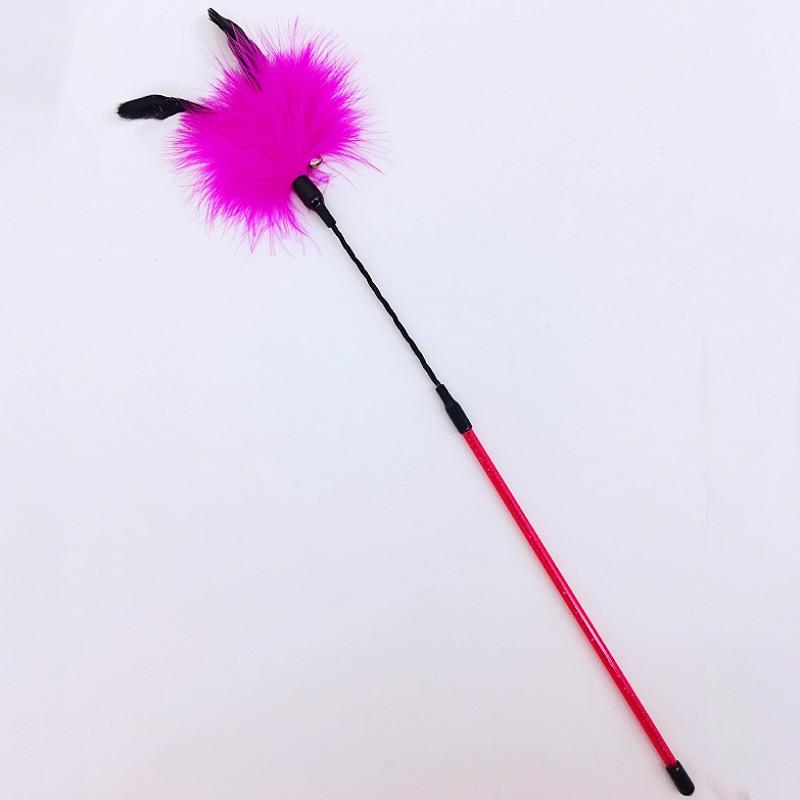 Cat Toy Feather Cat Toys Interactive Long Handle Cats Teaser Stick Bite Resistant Feather Toy for Cats Sticks Toy Pet Supplies