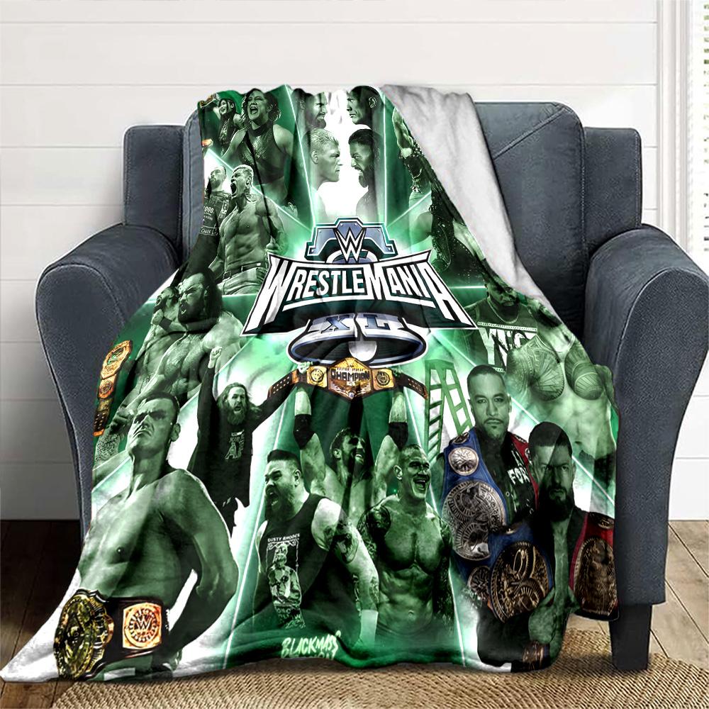 Wrestlemania Decke Bequem Groß für Bett Wohnzimmer Sofa für Alle Jahreszeiten Digitaldruck Perfektes Geschenk für Verwandte und Freunde