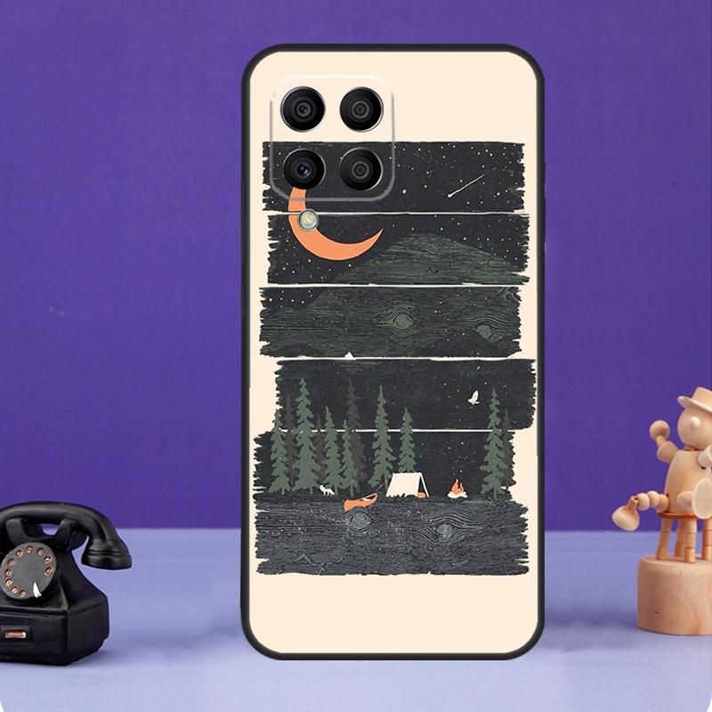 Nature Camping Art Case For Samsung Galaxy M55 M21 M31 M51 M12 M32 M52 M20 M13 M23 M33 M53 M14 M34 M54 M30s