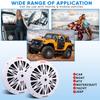 Pyle Recessed Fully Waterproof Car 2-Way Full Range Speakers Double Cone Marine Speakers 6.5