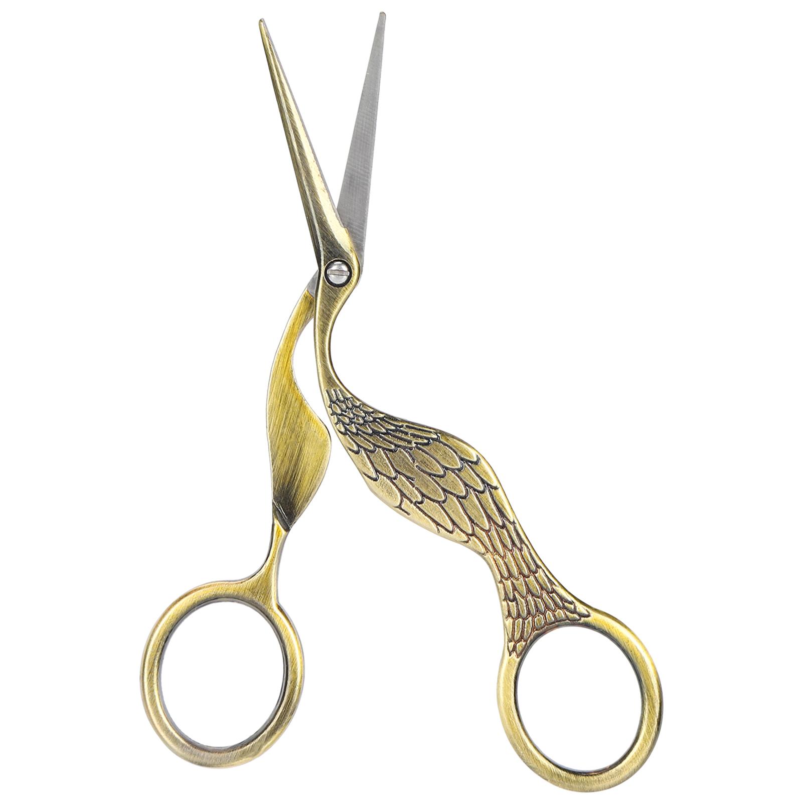 

Винтажные ножницы для рукоделия в форме птицы из нержавеющей стали с острым кончиком для шитья и вышивания, золотые бронзовый