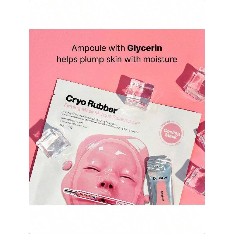 Dr.Jart+ Cryo Rubber Firming Face Mask 35ml/ Hydrating Rubber Mask Korean Skin Care Travel Size 1 Pack For Lifted Look Instant Moisture