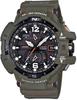 Casio Master In OLIVE DRAB Gravitymaster Solar Watch with Radio Wave Compatible with 6 World Time G-Shock Sync, Stations, GW-A1100KH-3AJF