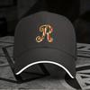 Neu 1 Stück, Verstellbare Sandwich-Baseballkappe mit dem Buchstaben "R", Leichte bedruckte Damenmütze, Trendige Kappe für Herren mit dem Buchstaben "R", Ideales Geschenk f