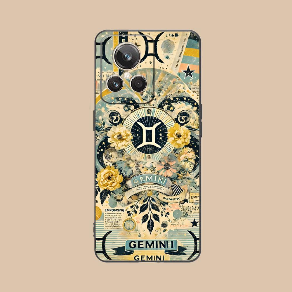 

Zodiac Sign Gemini Mobile Phone Case for Realme GT 8 Neo Pro C75 73 71 C67 65 C55 53 C35 31 C20 15 Colorful Printing Cover Cover realme GT8