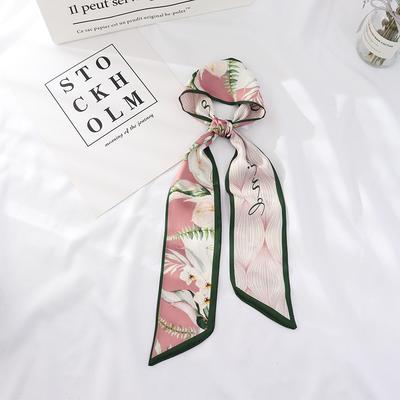 100cm*7cm Summer Long Fashion Female Small Scarf Scarves Female Flowers Hair Ribbon Hairband Women Skinny Scarf Women