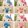 30cm Sanrio KT Cat Plush Toys Pillow Kawaii Anime KT Cat Plush Doll Soft Stuffed Cartoon Cute Pink Doll Birthday Gift For Girls
