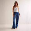 Jeans a zampa in denim da donna europei e americani - Dimagranti e vestibilità ampia