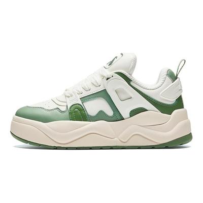 Bolso Crema Cómodo Moda Antideslizante Resistente al Desgaste Zapatillas de Skate de Caña Baja Zapatilla Mujer Blanco Verde 922438009-4
