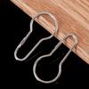 50 Pcs Shower Curtain Hooks Glide Roller Rustproof Stainless Steel Rings With Clips Polished Chrome for Bathroom Rods Curtains