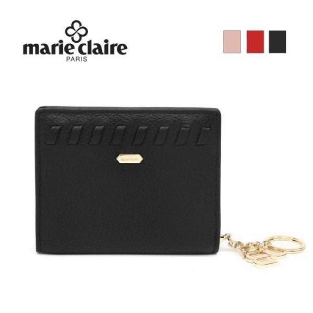 Mari eclaire 10.5 9 100% natural cowhide slim pretty half wallet