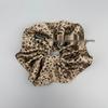 Leopard Print Satin Oversized Scrunchie Hair Accessory