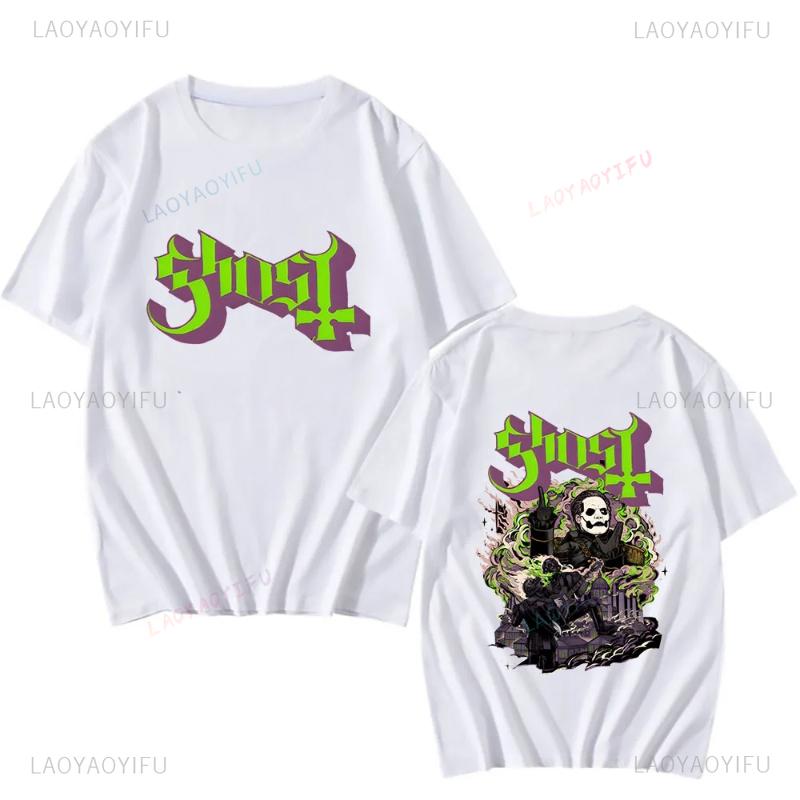 New Men T-shirt Ghost BC  Swedish Heavy Metal Band Fan Shirt Tshirt Women T Shirt Summer Cotton Casual Hipster Streetwear Tops