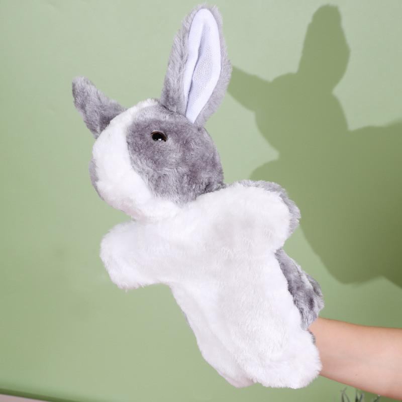 Burattino da Mano Coniglio Peluche Per Neonati Con Imbottitura in Morbido Cotone PP Giocattolo Comfort per Lattanti Regalo per Neonato