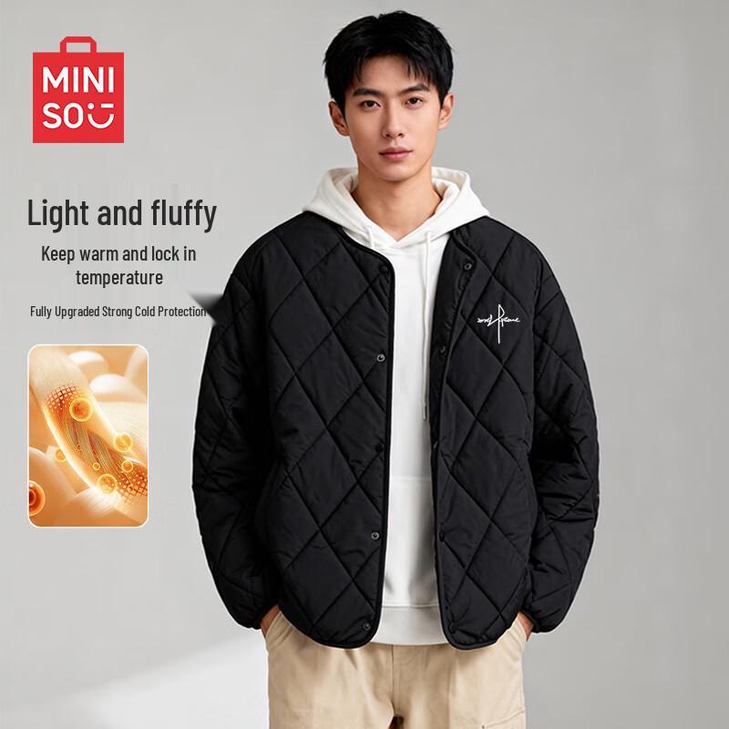 MINISO Men s Collarless Lightweight Padded Jacket 2XL