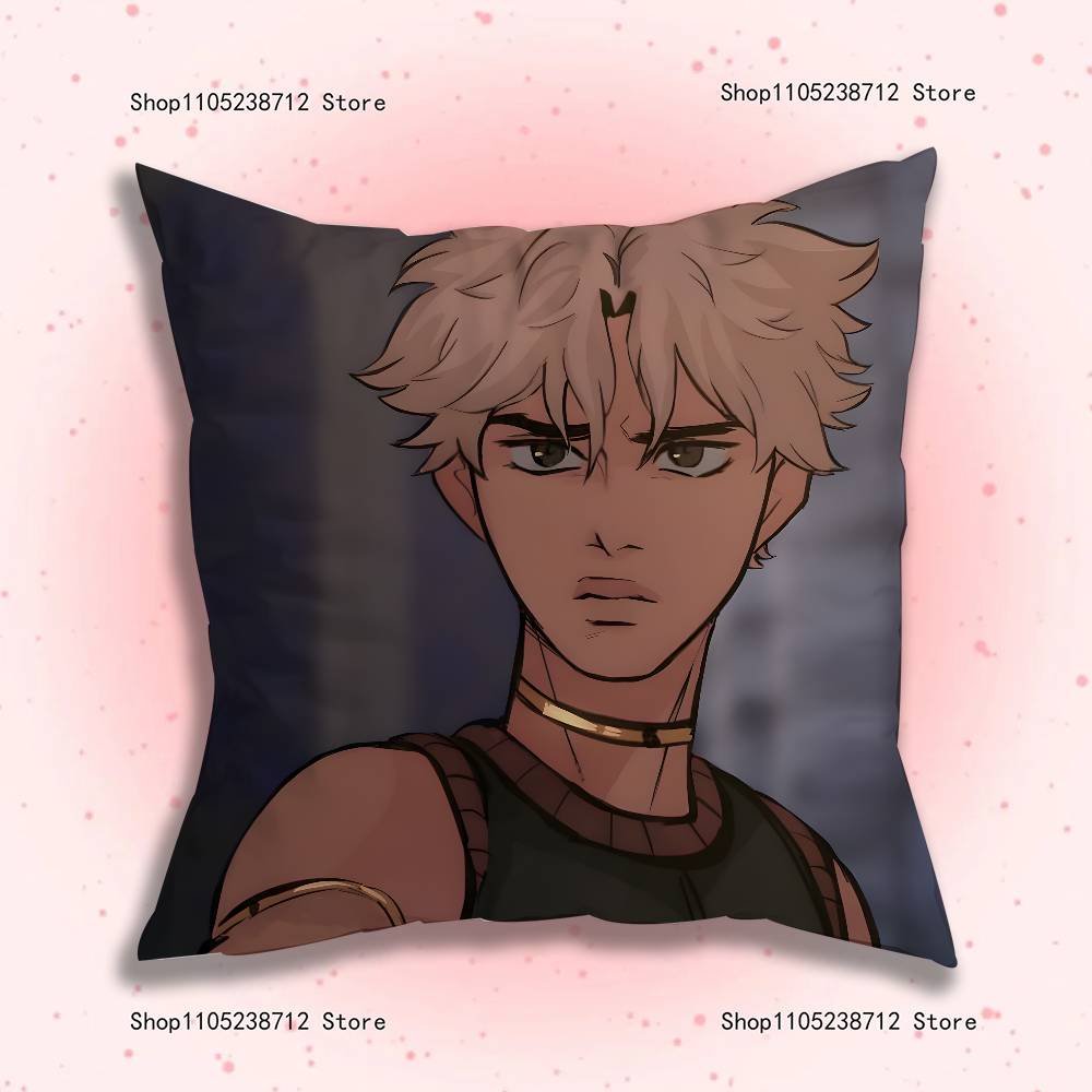 O-Osora Comic Pillow Covers Cartoon Sofa Decorative Home Double-Sided Printing Short Plush Cute Cushion Cover