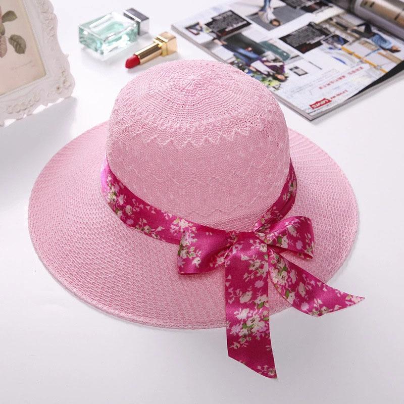 Women Sunscreen Big Brim Straw Hats Summer Foldable Panama Hat Girl Outdoor Beach Visor Sun Cap Female Portable Travel Caps