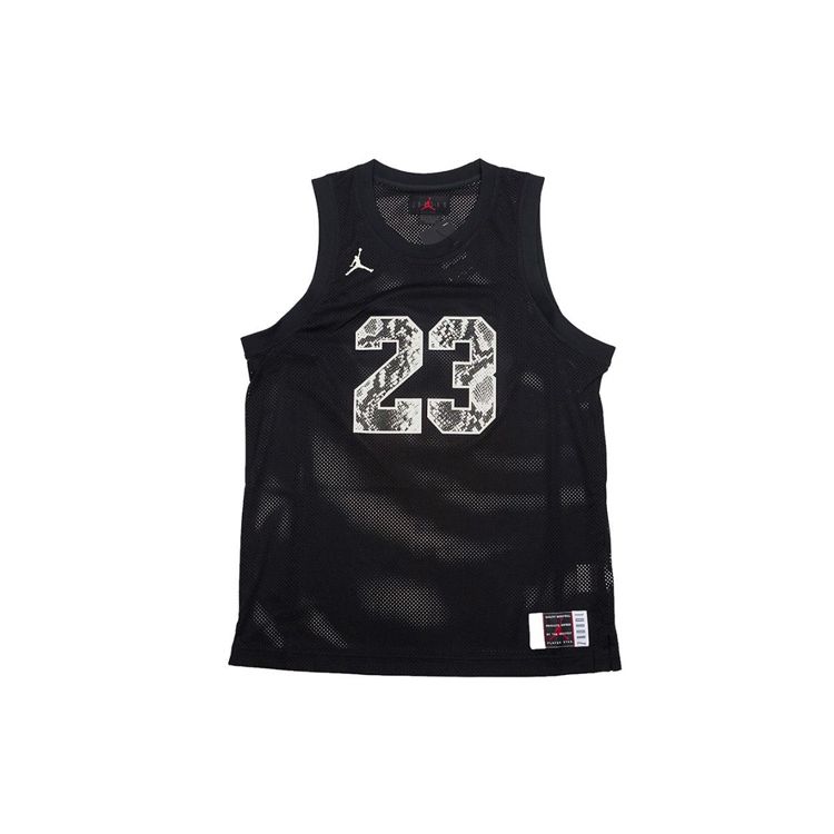

Jordan Snakeskin Mesh Basketball Jersey Men Tops Black CI0305-010 XXXL