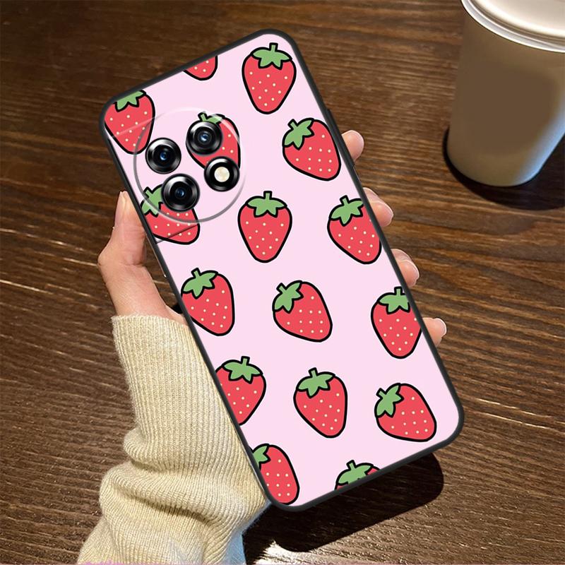 Strawberry For OnePlus Nord CE 5 2 3 4 Lite N20 N30 Case For OnePlus 15 R 13 12 11 8T 10T 13T 12R 13R