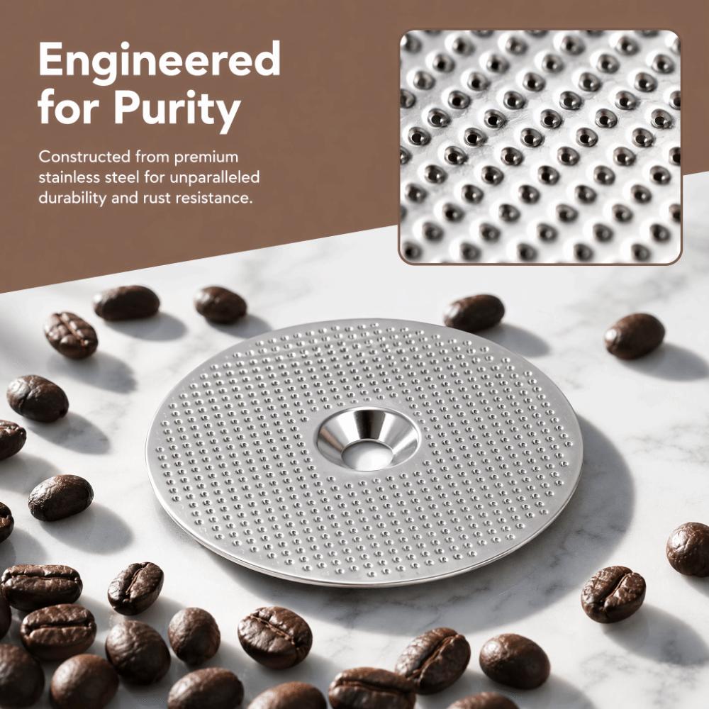 4pcs set Stainless Steel Puck Screen 4 Pack Reusable Coffee Filter For Coffee Maker