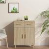 812189 vidaXL Buffet Sonoma Oak 69.5x34x90 Cm Engineered Wood