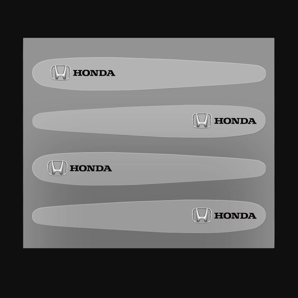 4/8PCS PVC Car Door Handle Sticker Racing Sport Protection Decals Door Bowl Accessories For Honda CRV Mugen Accord Odyssey JAZZ