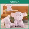 Adorable Purple Elephant Plush Toy Cute Cartoon Stuffed Animal Pillow For Kids