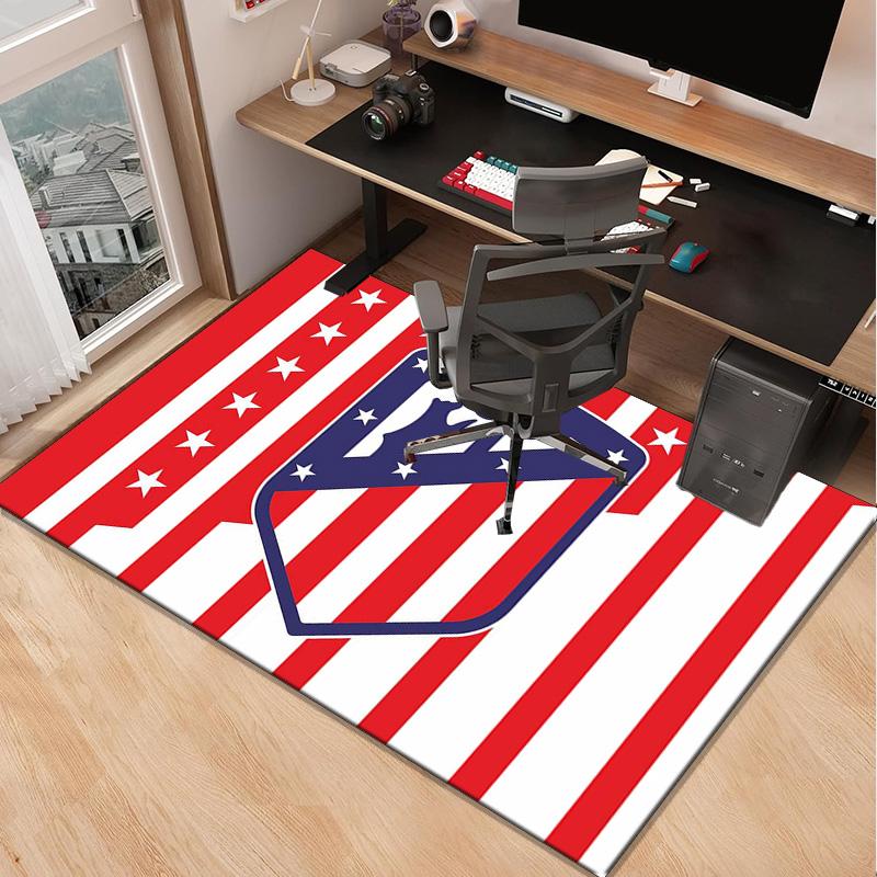 Club Atletico Mineiro Wappen Teppich, Stuhlunterlage, Teppich für Büro Schlafzimmer Wohnzimmer, Fußabtreter Dekoration Fan Geschenk Weihnachtsgeschenk