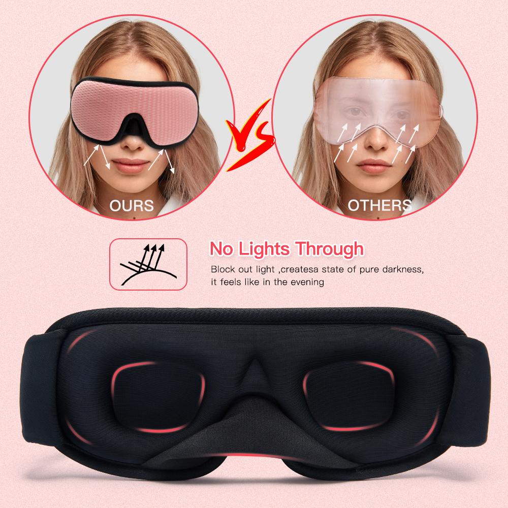 Blocking Light Sleeping Eye Mask Soft Padded Travel Shade Cover Rest Relax Sleeping Blindfold Eye Cover Sleep Mask Eyepatch