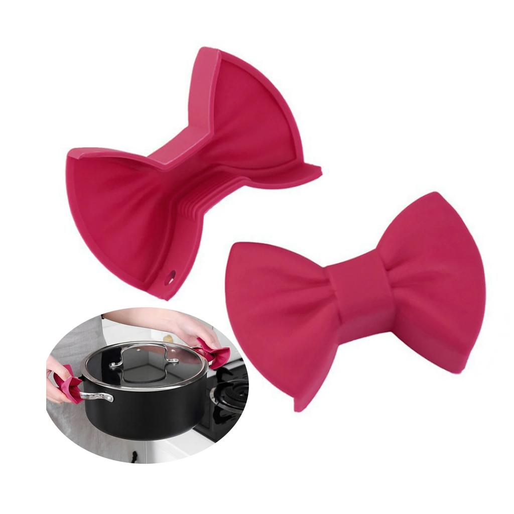 Silicone Pot Clip Anti-slip Grip Bowl Clip Heat Insulation Pot Clip Pan Handle Holder Cooking Supplies Home Kitchen Accessories