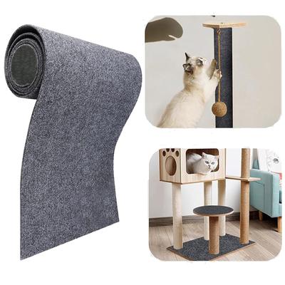 Multiple Functional Self Adhesive Cats Scratch Mat Replacements Easily Use for Cats Tree Wall Furniture Scratching Posts