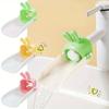U-Shaped Faucet Extender with Cute Bunny Design - Durable Polyester Kitchen Sink Faucet Extender, Drinking Water Safe, Easy Installation