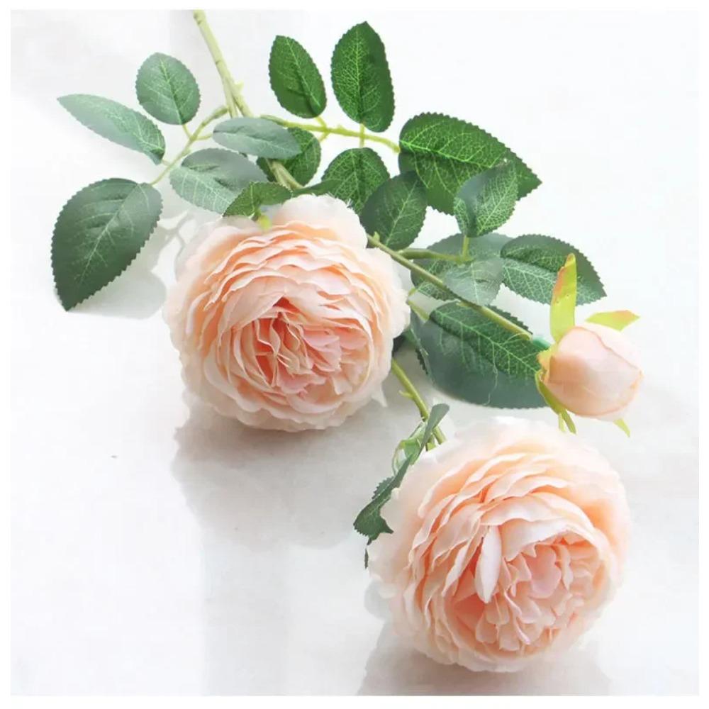 European Style Artificial Peony Flower Bouquet for Home Garden Living Room Party Decorations Wedding Party Supplies Fake Flowers