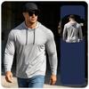 Men's sun protection suit hooded long-sleeved fitness sports outdoor fishing tops quick-drying running basketball training T shirts