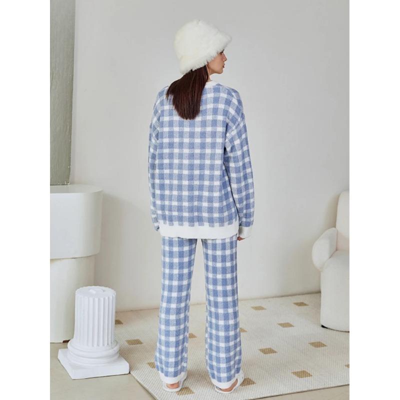 New Happy Bear Soft Half-side Velvet New Fabric Moisturizing Perfume Fleece-lined Thickened High-grade Home Clothes for Sleeping